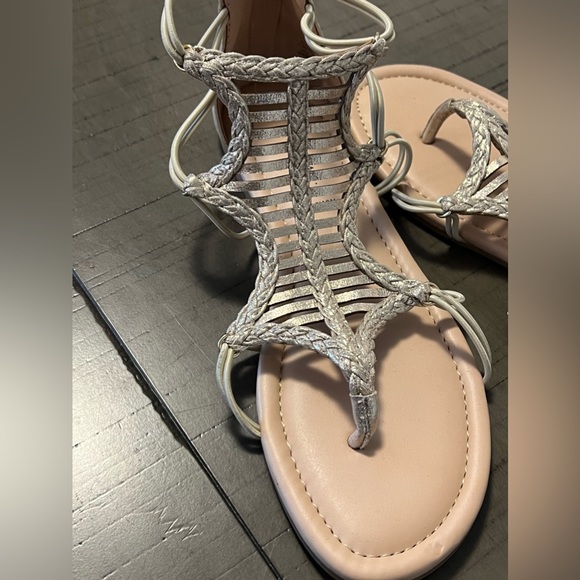 NWT Addition-Elle 9WW gold metallic gladiator sandals - Picture 12 of 12